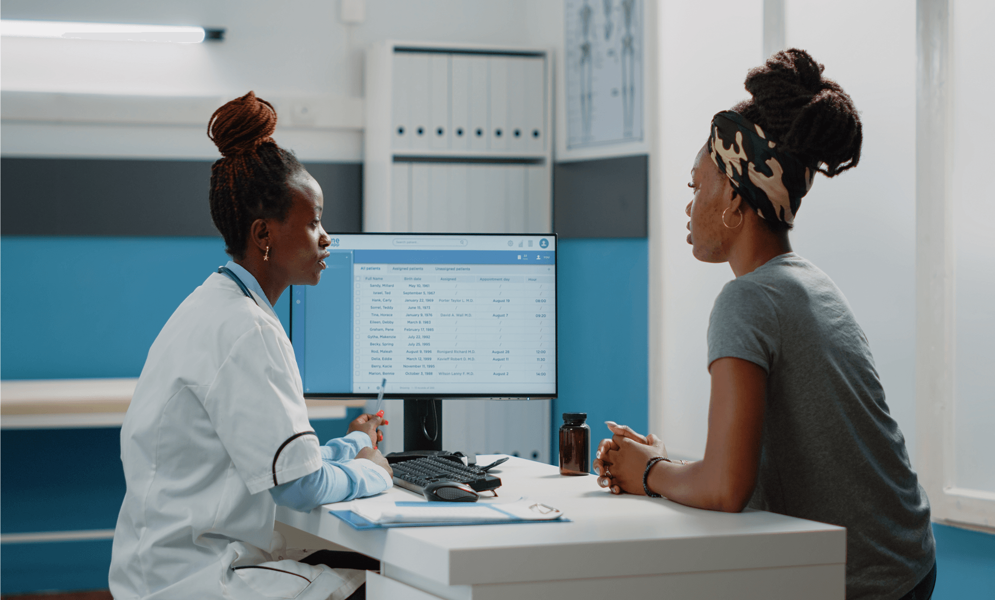 Picture Doctor and Patient Discussing